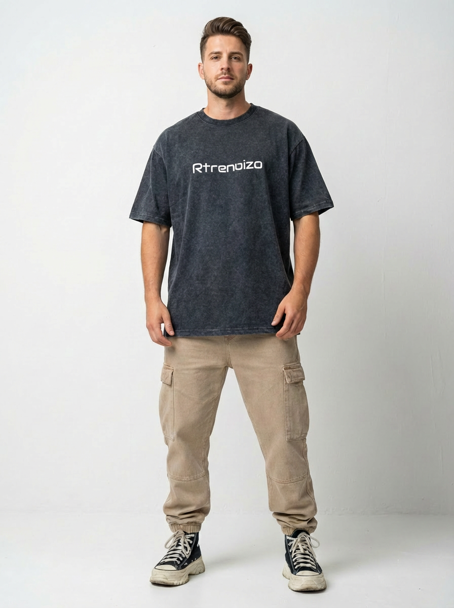 Heavyweight Oversized Acid Wash Cotton T-Shirt