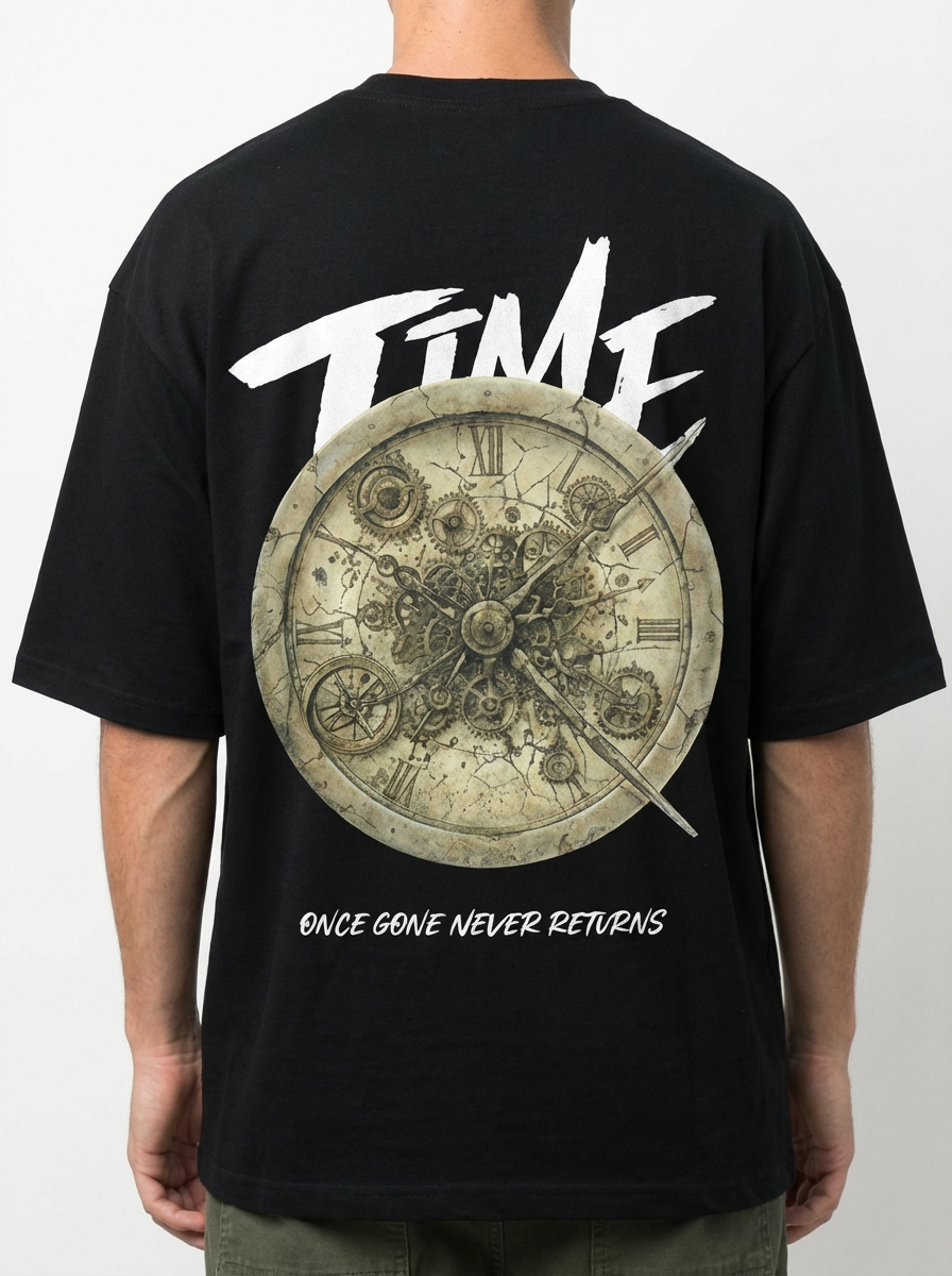 Men’s Oversized TIME Graphic T-Shirt