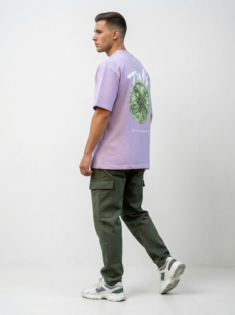 Men’s Oversized TIME Graphic T-Shirt